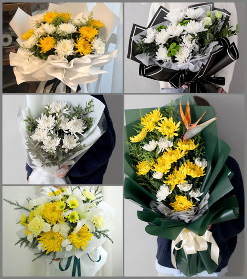 山东青岛胶州市胶莱镇撑角埠村白事花束代送